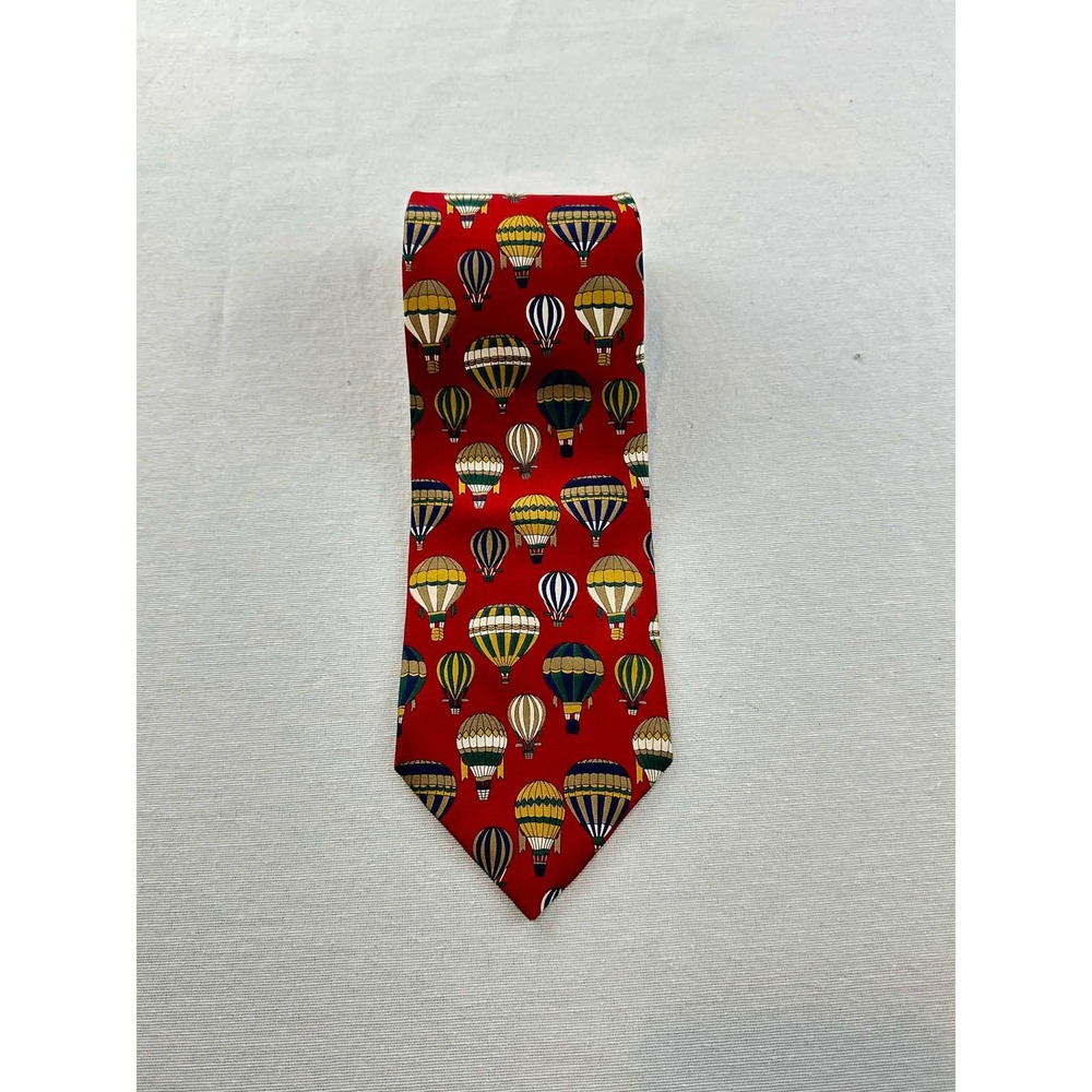 Brooks Brothers Red Hot Air Balloon Silk Tie Made in USA